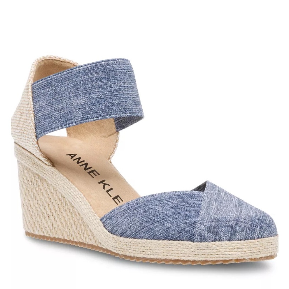 Blue Espadrille Sandals Cottagecore Festival Women’s Casual Prairie, Size 8